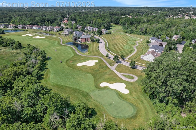 6161 Golfside Ct, Grand Blanc, MI 48439 - aerial view of property's location with a nearby body of water and nearby suburban area