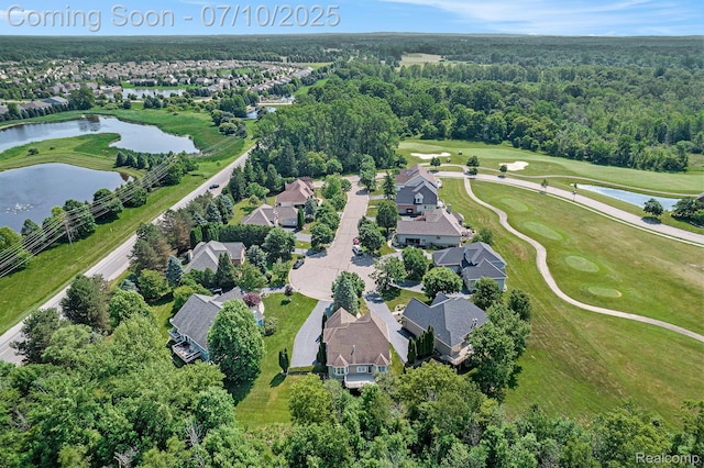 6161 Golfside Ct, Grand Blanc, MI 48439 - aerial view of property's location featuring a nearby body of water and nearby suburban area