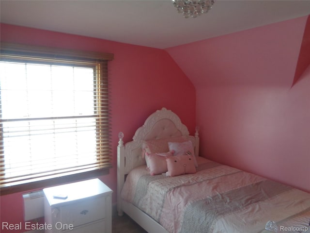 1353 N Gulley Rd, Dearborn Heights, MI 48127 - bedroom featuring vaulted ceiling