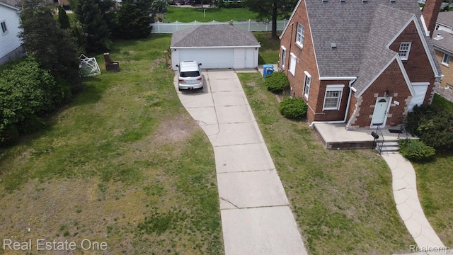 1353 N Gulley Rd, Dearborn Heights, MI 48127 - view from above of property
