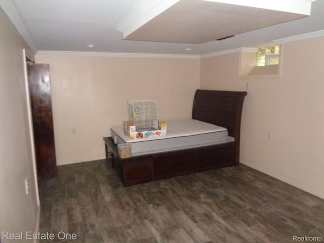 1353 N Gulley Rd, Dearborn Heights, MI 48127 - bedroom featuring wood finished floors and crown molding
