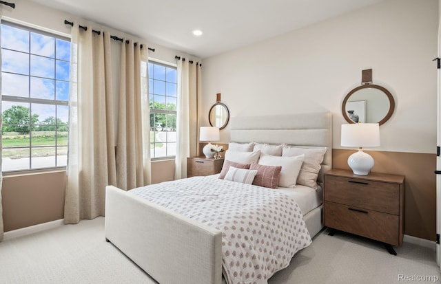 49937 Kent Ct, Canton, MI 48188 - bedroom with light carpet and recessed lighting
