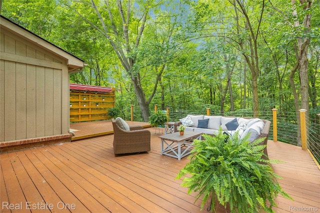 31085 Chatsford St, Novi, MI 48377 - wooden terrace with an outdoor hangout area