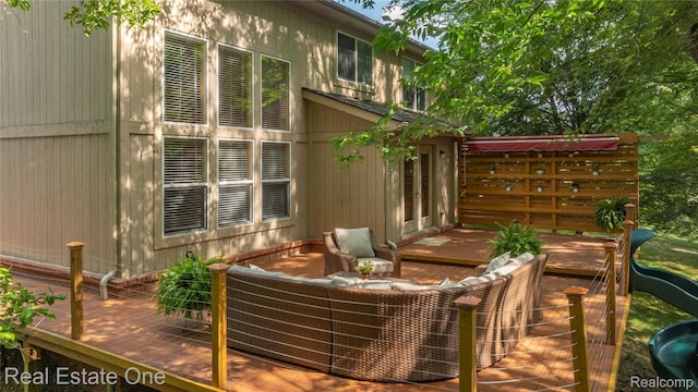 31085 Chatsford St, Novi, MI 48377 - view of patio / terrace featuring a deck and a playground