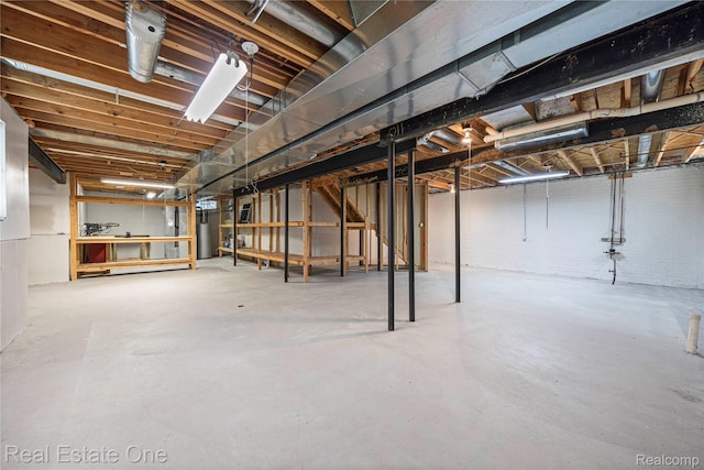 31085 Chatsford St, Novi, MI 48377 - unfinished basement featuring water heater