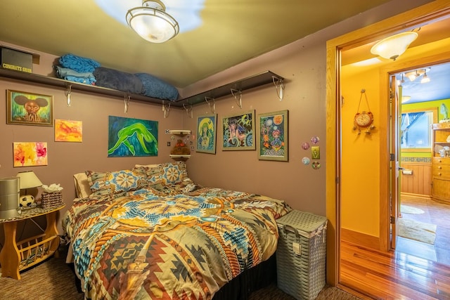 19744 Ivey Rd, Chelsea, MI 48118 - bedroom with wood finished floors