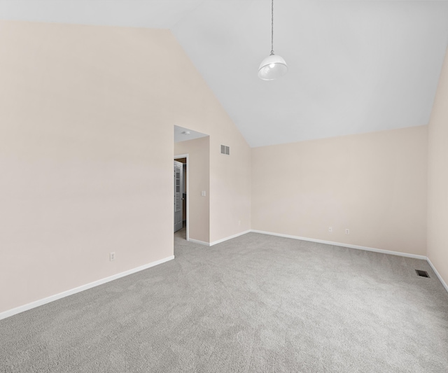 668 Boston Ct, Ann Arbor, MI 48103 - bonus room featuring lofted ceiling and carpet flooring