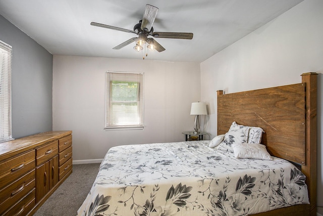 565 E Rockford Rd, Idlewild, MI 49642 - bedroom with carpet flooring and ceiling fan