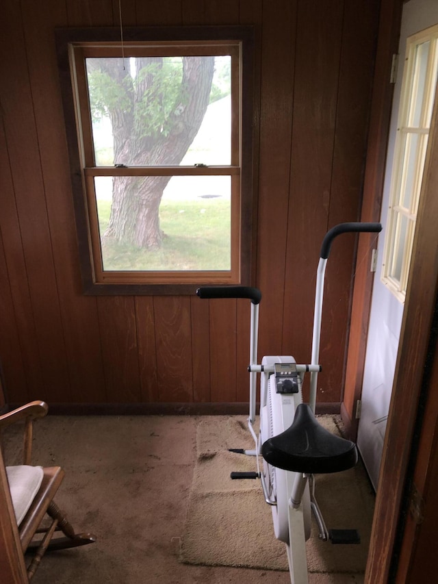 1483 Rose Ave, Benton Harbor, MI 49022 - interior space featuring wooden walls