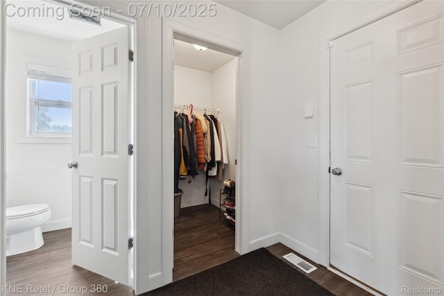 7057 Primrose Ln, Grand Blanc, MI 48439 - hall with dark wood-style floors