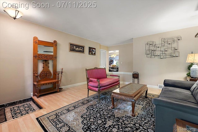 4674 Chapel Dr, Troy, MI 48085 - living room featuring light wood finished floors and baseboards