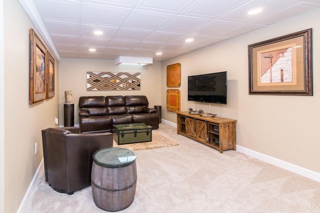 37516 N Laurel Park Dr, Livonia, MI 48152 - carpeted living room featuring recessed lighting