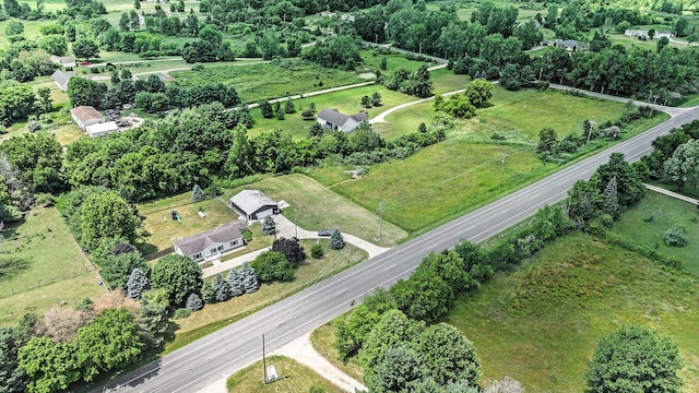 36466 M 40, Paw Paw, MI 49079 - aerial view of property and surrounding area with rural landscape