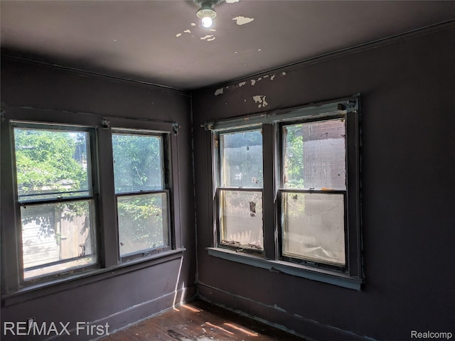 4342 Tyler St, Detroit, MI 48238 - empty room featuring dark wood finished floors and baseboards