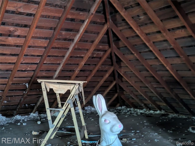 4342 Tyler St, Detroit, MI 48238 - view of unfinished attic