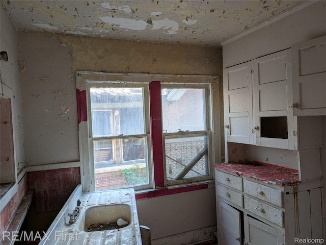 4342 Tyler St, Detroit, MI 48238 - kitchen with healthy amount of natural light and white cabinetry