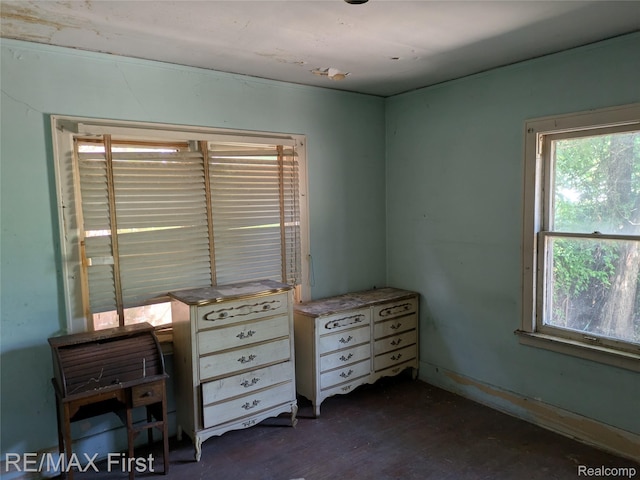 4342 Tyler St, Detroit, MI 48238 - unfurnished bedroom featuring dark wood-style floors