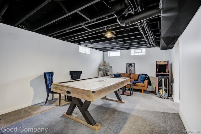 29755 Rosemond Dr, Southfield, MI 48025 - recreation room with carpet and baseboards