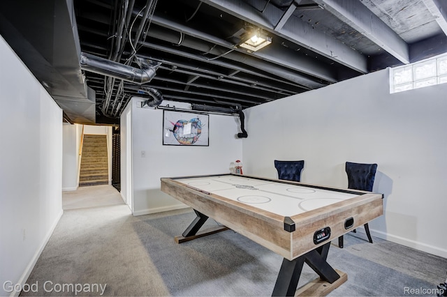 29755 Rosemond Dr, Southfield, MI 48025 - recreation room featuring carpet and baseboards