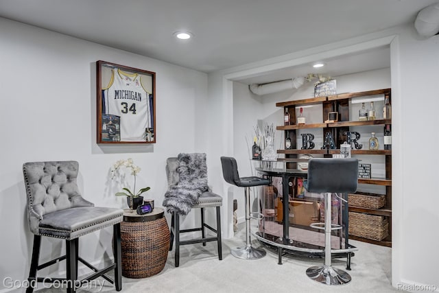 29755 Rosemond Dr, Southfield, MI 48025 - bar featuring carpet floors and recessed lighting