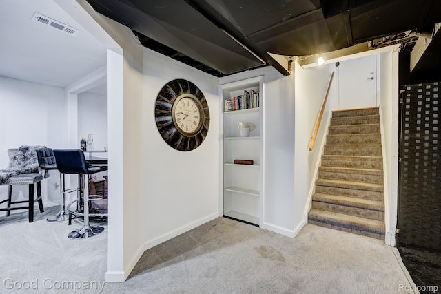 29755 Rosemond Dr, Southfield, MI 48025 - stairway featuring carpet and baseboards