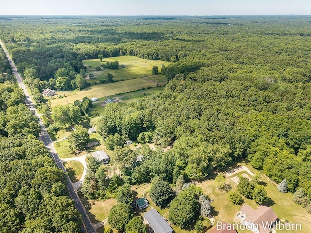 2289 S Sullivan Rd, Ravenna, MI 49451 - aerial view of property and surrounding area featuring a forest