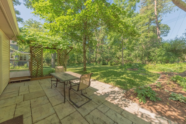 2728 Kimberley Rd, Ann Arbor, MI 48104 - view of patio with outdoor dining area