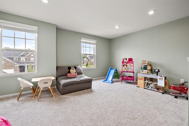 3860 Summit Dr, Sterling Heights, MI 48314 - recreation room with carpet and recessed lighting