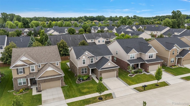 3860 Summit Dr, Sterling Heights, MI 48314 - aerial view of residential area
