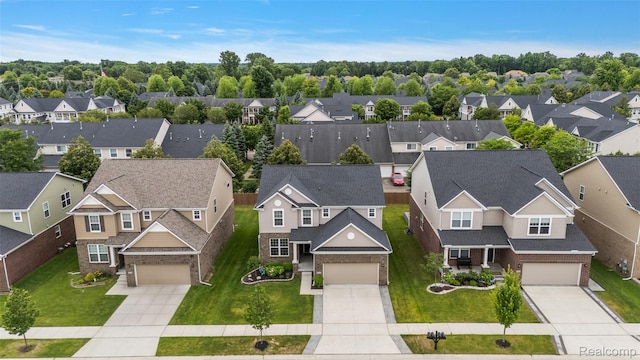 3860 Summit Dr, Sterling Heights, MI 48314 - aerial perspective of suburban area