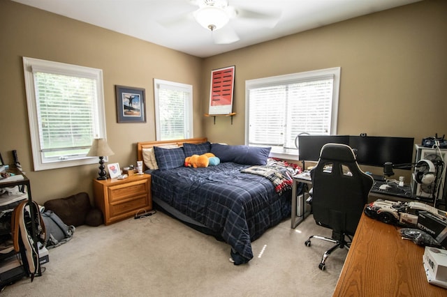 7380 Vassar Rd, Grand Blanc, MI 48439 - bedroom with carpet and ceiling fan