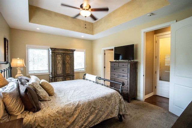 7380 Vassar Rd, Grand Blanc, MI 48439 - carpeted bedroom featuring recessed lighting and a ceiling fan