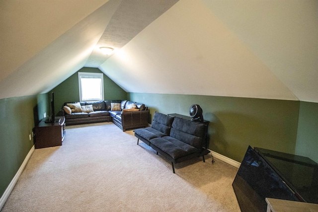 7380 Vassar Rd, Grand Blanc, MI 48439 - living room with carpet floors and vaulted ceiling