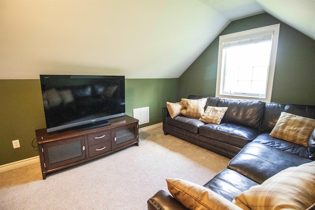 7380 Vassar Rd, Grand Blanc, MI 48439 - living area with light colored carpet and lofted ceiling