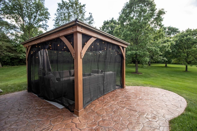 7380 Vassar Rd, Grand Blanc, MI 48439 - view of patio with a gazebo