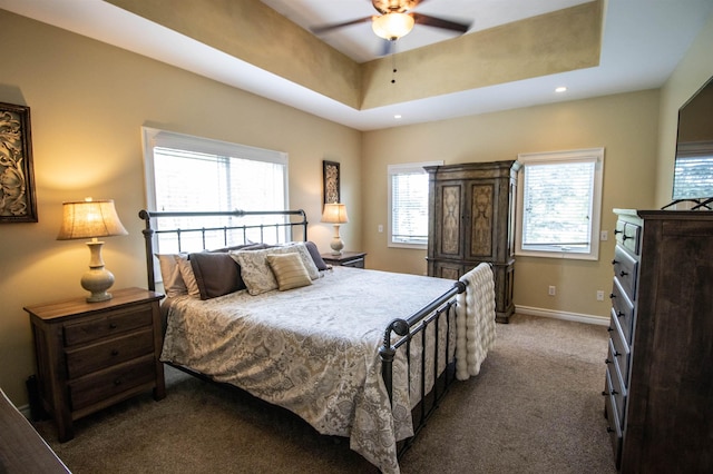 7380 Vassar Rd, Grand Blanc, MI 48439 - carpeted bedroom featuring recessed lighting and ceiling fan