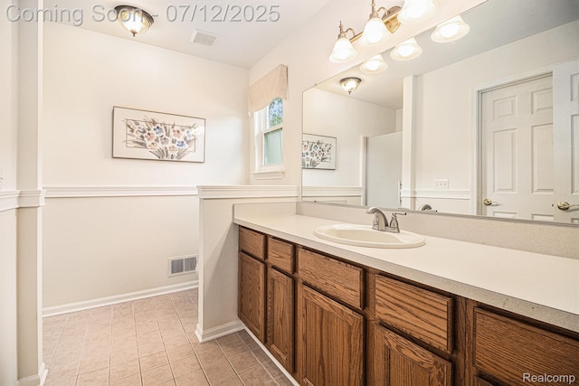 1558 Valentine Ct, Canton, MI 48188 - bathroom featuring vanity and tile patterned floors