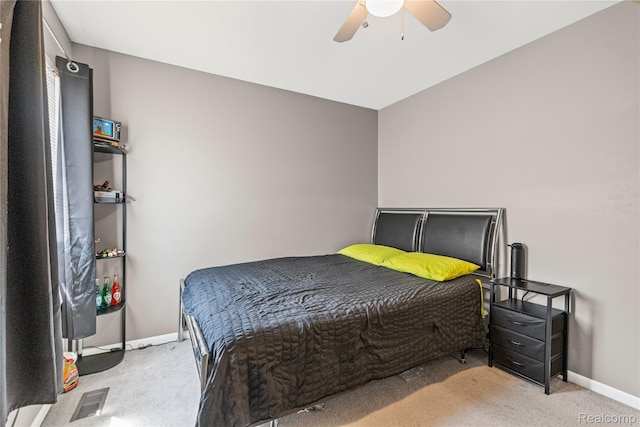 838 Star Dr, Davison, MI 48423 - bedroom with carpet flooring and ceiling fan