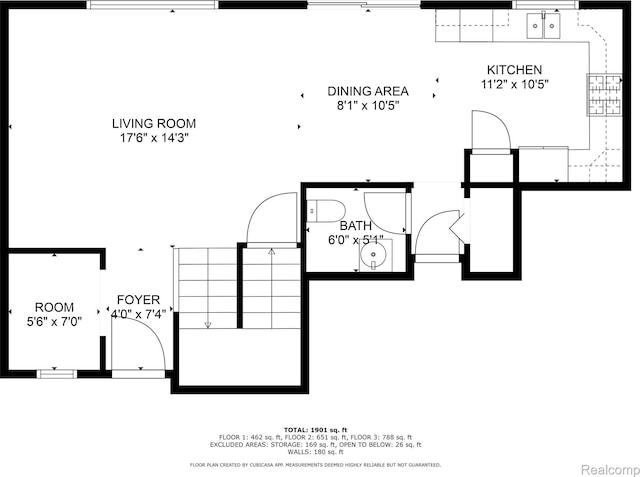 838 Star Dr, Davison, MI 48423 - view of room layout