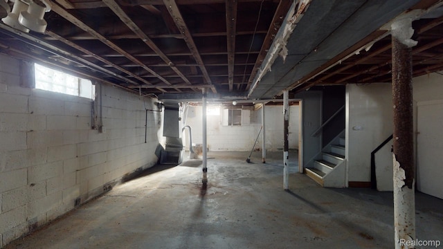 12660 Duchess St, Detroit, MI 48224 - basement featuring stairway