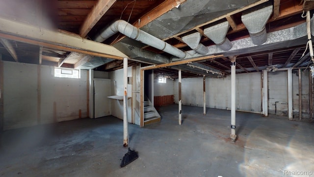12660 Duchess St, Detroit, MI 48224 - basement featuring stairway