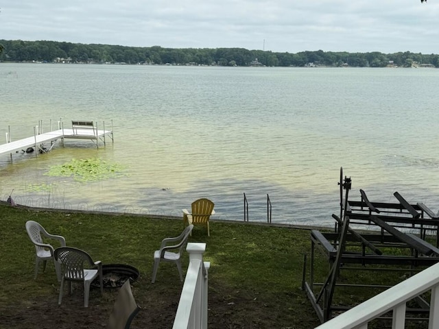 14450 Park Dr, Mecosta, MI 49332 - dock with a water view