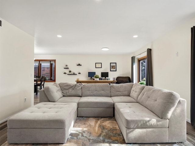 32721 Stoneybrook Ln, Macomb, MI 48026 - living room with recessed lighting and wood finished floors