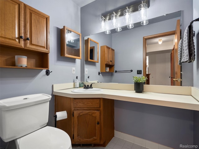 32721 Stoneybrook Ln, Macomb, MI 48026 - half bath with vanity and tile patterned flooring