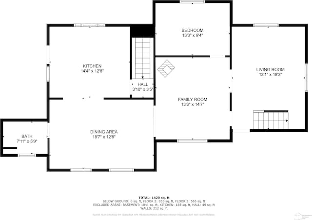 107 W Duncan St, Manchester, MI 48158 - view of room layout