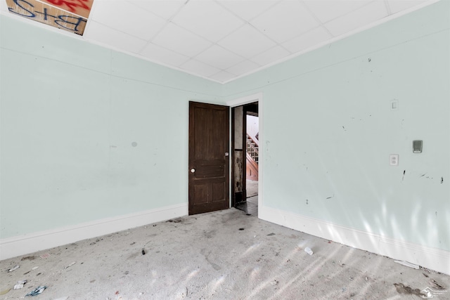 107 W Duncan St, Manchester, MI 48158 - empty room with a paneled ceiling