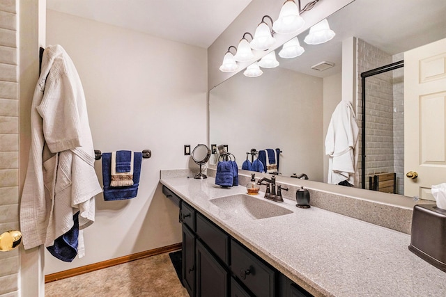 9379 Jamie Dr, Davison, MI 48423 - full bathroom featuring vanity and a shower stall
