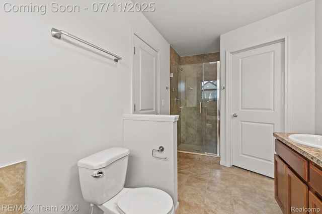 9019 Elbert Dr, Romulus, MI 48174 - bathroom featuring vanity, a shower stall, and tile patterned floors