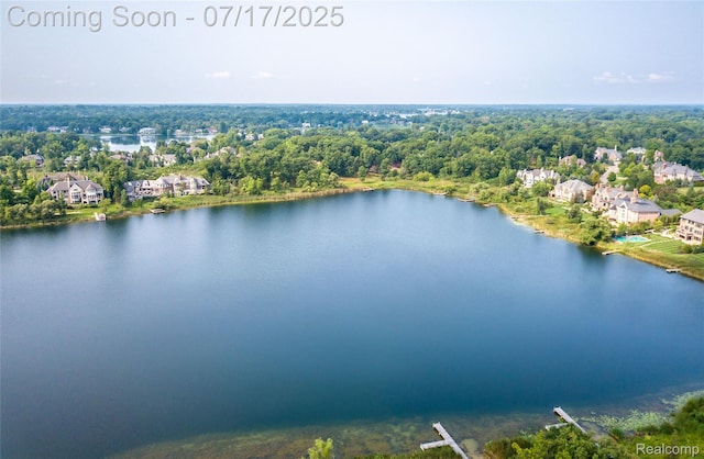 2756 Turtle Bluff Dr, Bloomfield Hills, MI 48302 - aerial view of a large body of water