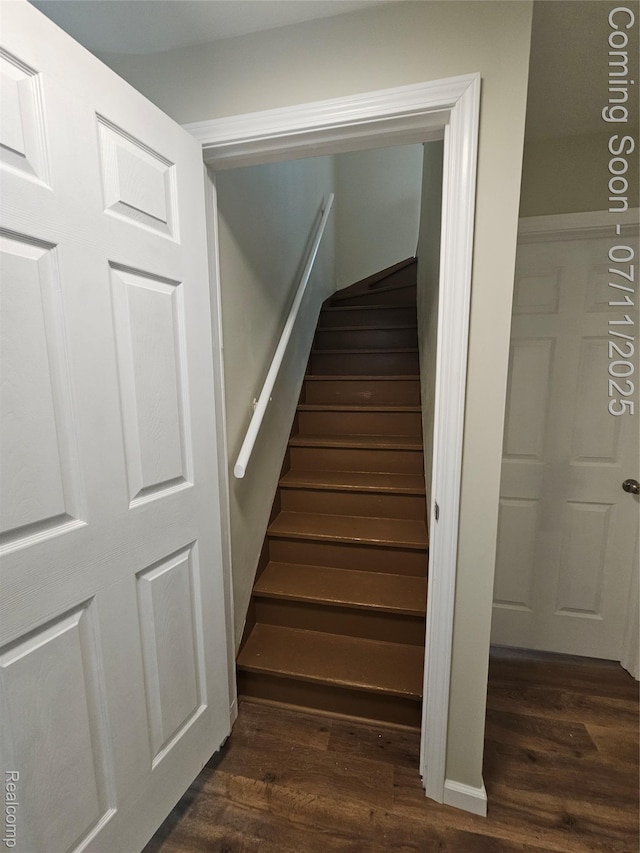 893 Leblanc St, Lincoln Park, MI 48146 - stairs with wood finished floors